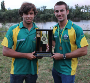 Me and Wrenny - Co-captains of the Australian Team for the Aussie-Kiwi Challenge 2013